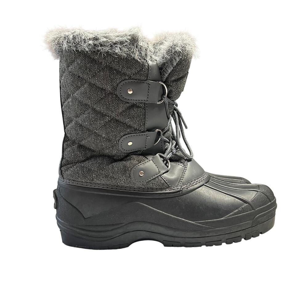 Polar Women's Snow Boots Size 10 Fur Lined Mid Calf Outdoors Waterproof Gorpcore